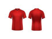 3N2 2090Y 35 YM Kzone Two Button Henley Youth Red Youth Medium