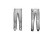 3N2 2570A 05 L Stock Poly Pant Elastic Hem Grey Large