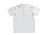 3N2 2090Y 06 YS Kzone Two Button Henley White Youth Small