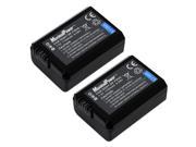 MaximalPower 685x2 2 Piece Replacement Battery For Sony NP FW50 Camera Batteries 7.2v 1150mAh