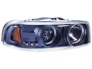 IPCW CWS 609B2 Gmc Sierra 1999 2006 Head Lamps Projector With Rings Black