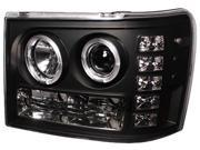 IPCW CWS 3041B2 Gmc Sierra 2007 2013 Head Lamps Projector With Rings Black