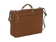 Piel Leather 2361 Double Executive Computer Bag Saddle