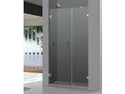 DreamLine SHDR 23467210 01 Radiance Frameless Hinged Shower Door 46 in. by 72 in. Clear .37 in. Glass Door Chrome Finish