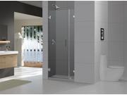 DreamLine SHDR 23327210 01 Radiance Frameless Hinged Shower Door 32 in. by 72 in. Clear .37 in. Glass Door Chrome Finish