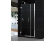 DreamLine SHDR 20357210C 01 Unidoor Frameless Hinged Shower Door 35 to 36 in. by 72 in. Clear .37 in. Glass Door Chrome Finish