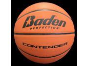 Baden B301 07 F4 Contender Official Wide Channel Basketball Size 29.5 In. Natural Orange Color
