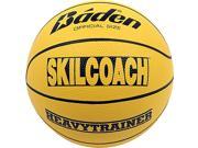 Baden BHT7R 00 F SkilCoach Official Heavy Trainer Yellow Rubber Basketball Size 29.5 in.