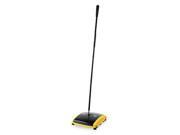 Rubbermaid Commercial 421300 Dual Action Sweeper Boar Nylon Bristles 42 in. Steel Plastic Handle Black Yellow
