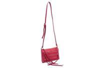 Parinda 11186 MINNA Croco Embossed Faux Leather Crossbody Bag Red