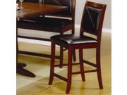 Coaster 101792 Lancaster 24 Counter Height Bar Stool with Faux Leather Back and Seat Pack of 2