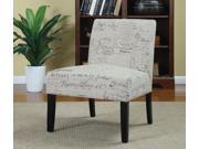 Coaster 902055 Contemporary Armless Accent Chair