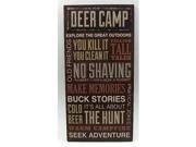 Large Deer Camp Sign