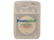 Freshmint NWI DF12 144 12 yard Waxed Mint Dental Floss 144 per Case