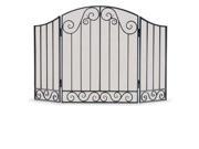 Napa Forge 19210 3 Panel Vienna Arch Screen in Brushed Pewter