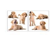 Crearreda CR 54252 Puppies Wall Stickers Pack of 2