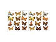 Crearreda CR 54453 Colorful Butterflies Wall Stickers Pack of 2
