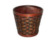 Cheung s FP 2970RD 07C Wooden 7 Round Planter
