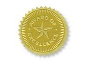 Flipside H VA373 Gold Foil Embossed Seals Award Of
