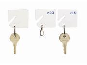 MMF 5313231BD06 Slotted Rack White Key Tags 161 180 Packed 20 Per Pack