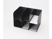MMF 266166304 3 On 3 Double Tier Check Separator 6 Pocket Black