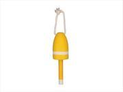 Handcrafted Model Ships Y 40992 YB6 Wooden Yellow Lobster Buoy 7 in. Decorative Buoys