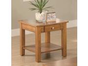 Coaster 701437 Occasional Group End Table with Drawer and Base Shelf