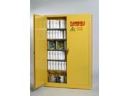 Eagle Ypi 3010 Paint And Ink Safety Storage Cabinets Yellow Two Door Self Closing Three Shelves