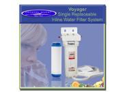 Crystal Quest CQE IN 00304 Voyager Single Replaceable Inline Water Filter System Ultra