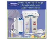 Crystal Quest CQE US 00307 Undersink Replaceable Double Multi Ultra Water Filter System