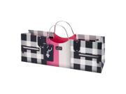 True Fabrications 2877 Black And Pink Fashion Wine Purse