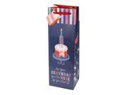 True Fabrications 2785 Birthday Cake Wine Gift Bag