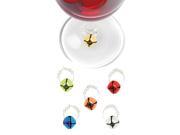 True Fabrications 2884 Jingle Bell Wine Charms Pack of 12