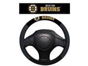 Fremont Die 88508 Boston Bruins Poly Suede Steering Wheel Cover
