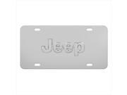 Pilot Automotive LP 130 Jeep Logo License Plate Chrome