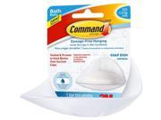 3m BATH14 ES Command Soap Dish With Water Resistant Strips