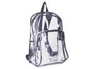 Eastsport 193971BJBLK Backpack PVC Plastic 12 1 2 x 17 1 2 x 5 1 2 Clear