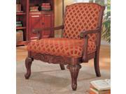 Coaster 900222 Accent Seating Upholstered Chair with Wood Armrests