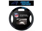 Fremont Die 98528 Carolina Panthers Poly Suede Steering Wheel Cover
