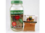 Frontier Natural Products Co op 219573 Handy Pantry Seed Sprouting Jar Glass Half Gallon