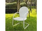 Crosley Furniture CO1001A WH GriffithMetal Chair in White Finish