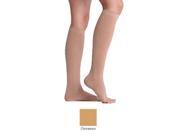 Juzo 2001AD57 I Soft Knee 20 30mmHg Compression Stocking with Regular Length Open Toe Size I Cinnamon