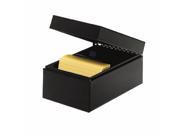MMF 263846BLA Steel Card File Boxes 4 X 6 Inches Black