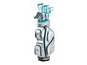 Tour Edge Golf Mfg. Inc. LUSRGL11.BTS 1 LRH 2014 LE 1 IN WHITE TEAL FULL BOX SET PUTTER STND BAG