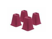 Honey Can Do STO 01877 Bed Risers Pink Set Of 4