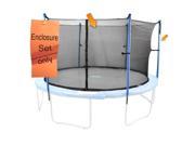 Upper Bounce Inc. UBES106 Upper Bounce 6 Pole Trampoline Enclosure Set to fit 10 FT. Trampoline Frames with set of 3 or 6 W Shaped Legs Trampoline Not Included