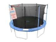 Upper Bounce UBES126 Upper Bounce 6 Pole Trampoline Enclosure Set to fit 12 FT. Trampoline Frames with set of 3 or 6 W Shaped Legs Trampoline Not Included