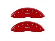 MGP Caliper Covers 10219SMGPRD MGP Red Caliper Covers Engraved Front Rear Set of 4