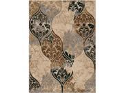 Orian Rugs 3210 Radiance Damask Vintage Parisian Multicolor 