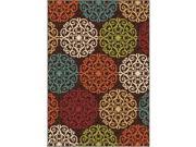 Orian Rugs 2339 Veranda Harbridge Brown Area Rug, 5.16 x 7.5